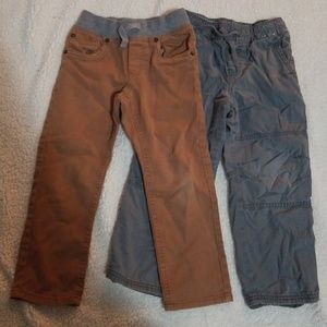 2 pairs size 4 Boys pants